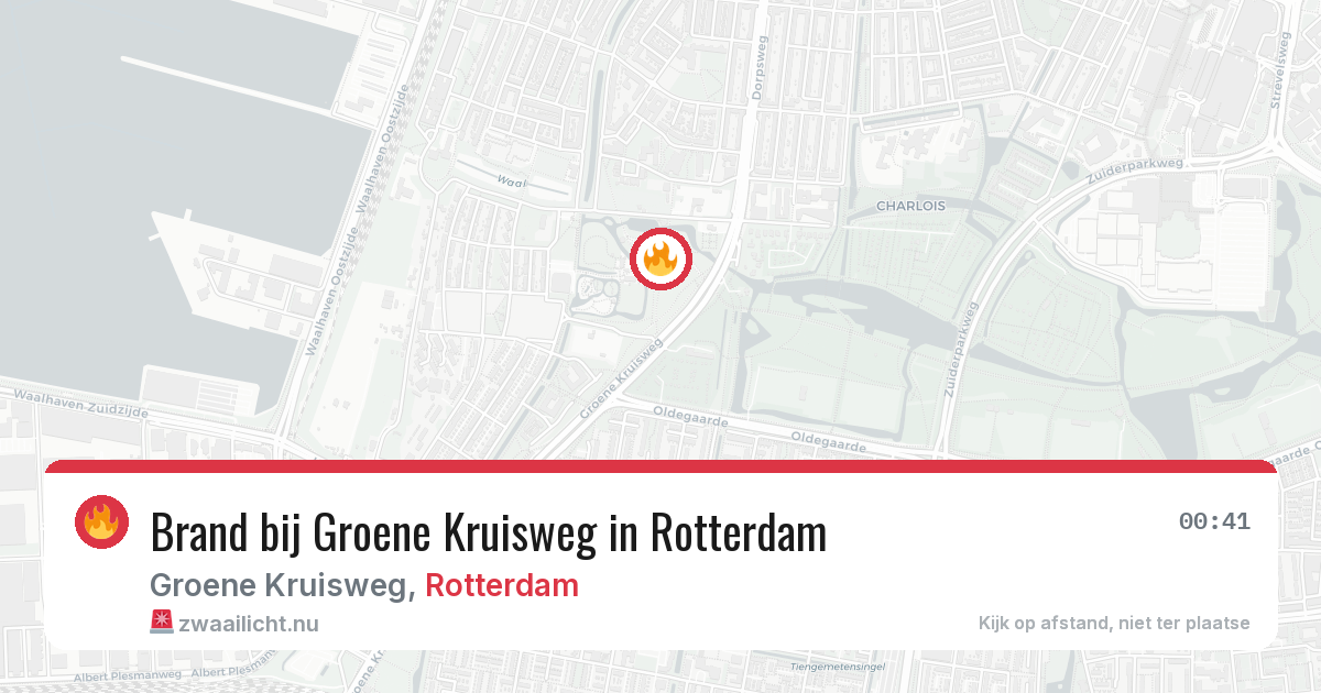 Brand bij Groene Kruisweg in Rotterdam — 5 mei 2026