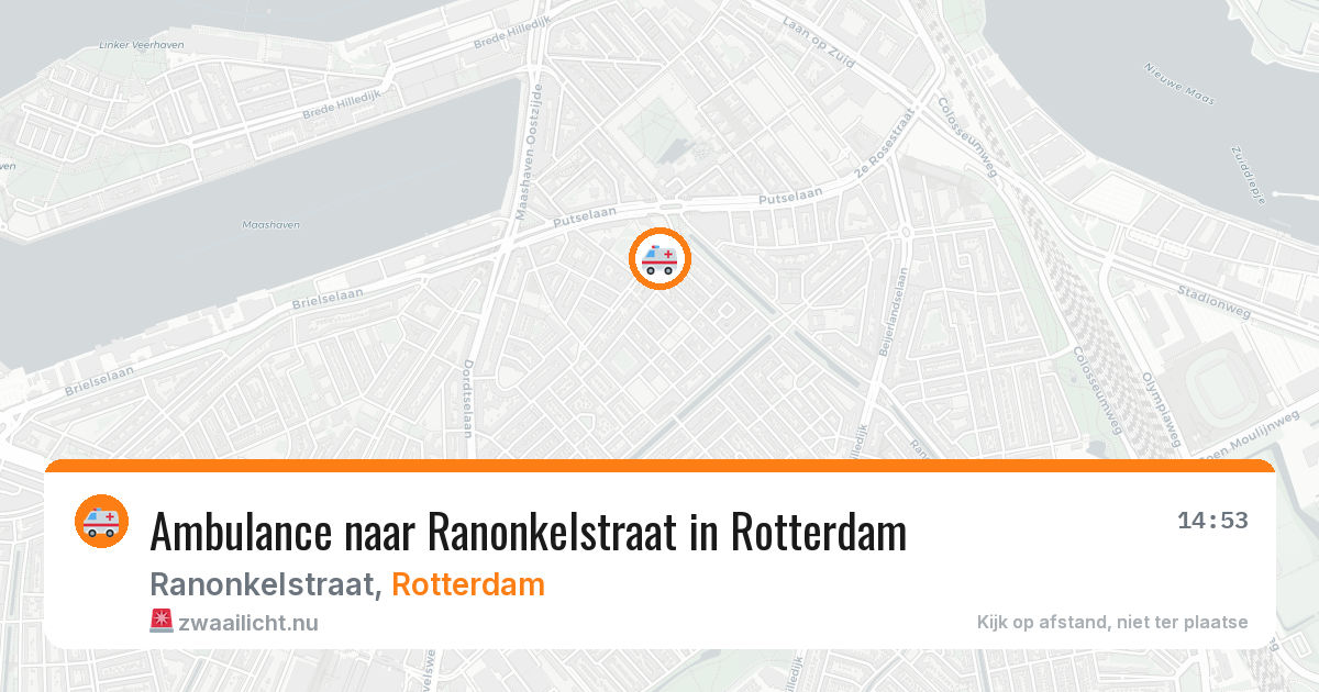 Ambulance naar Ranonkelstraat in Rotterdam — 15 mei 2026