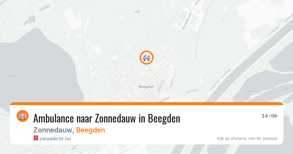 Ambulance naar Zonnedauw in Beegden — 13 jul 2026