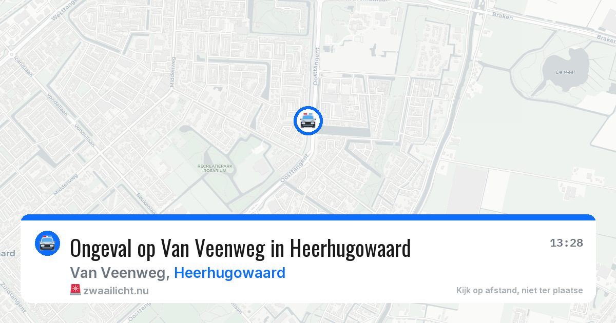 Ongeval op Van Veenweg in Heerhugowaard — 6 mei 2026