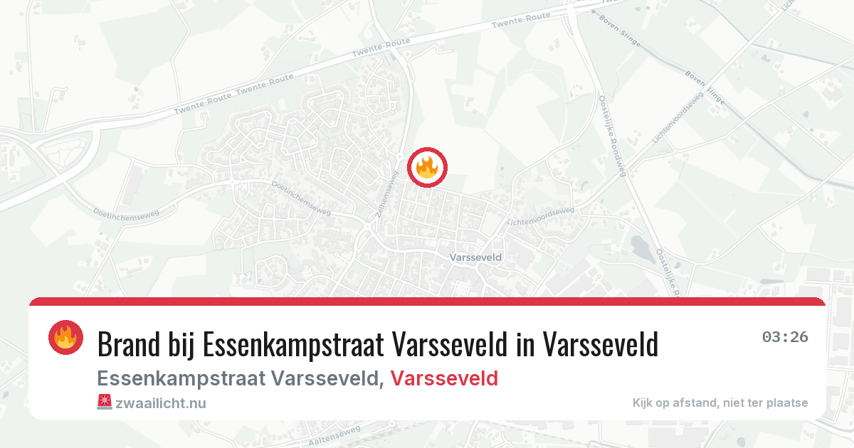 Brand bij Essenkampstraat Varsseveld in Varsseveld — 31 mei 2026