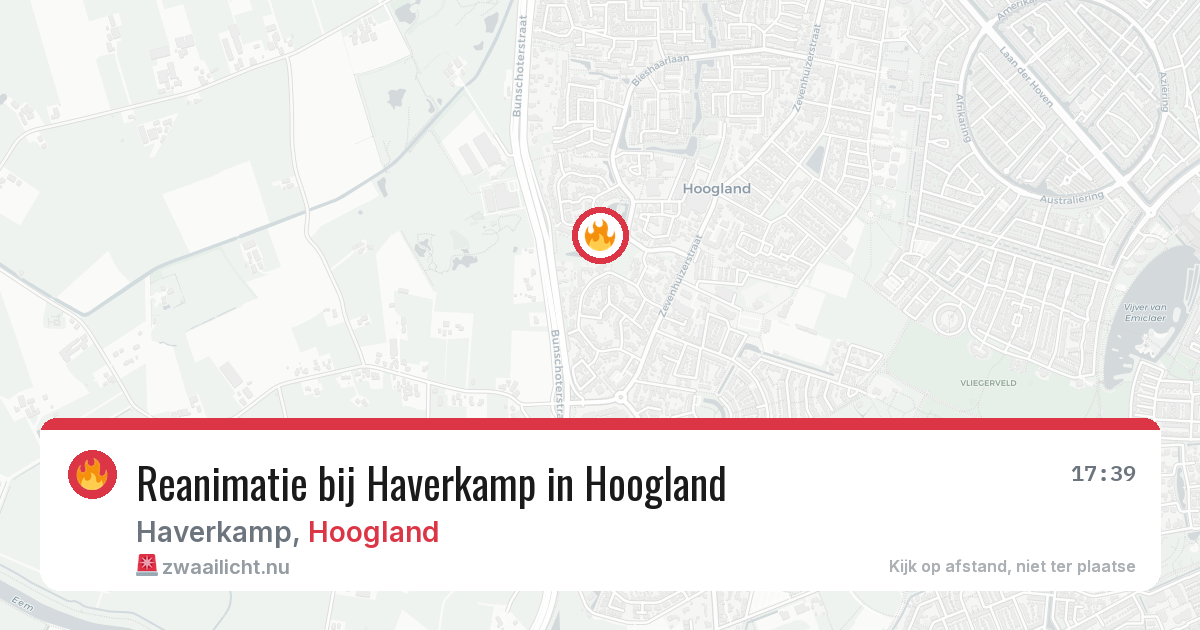 Reanimatie bij Haverkamp in Hoogland — 21 feb 2026