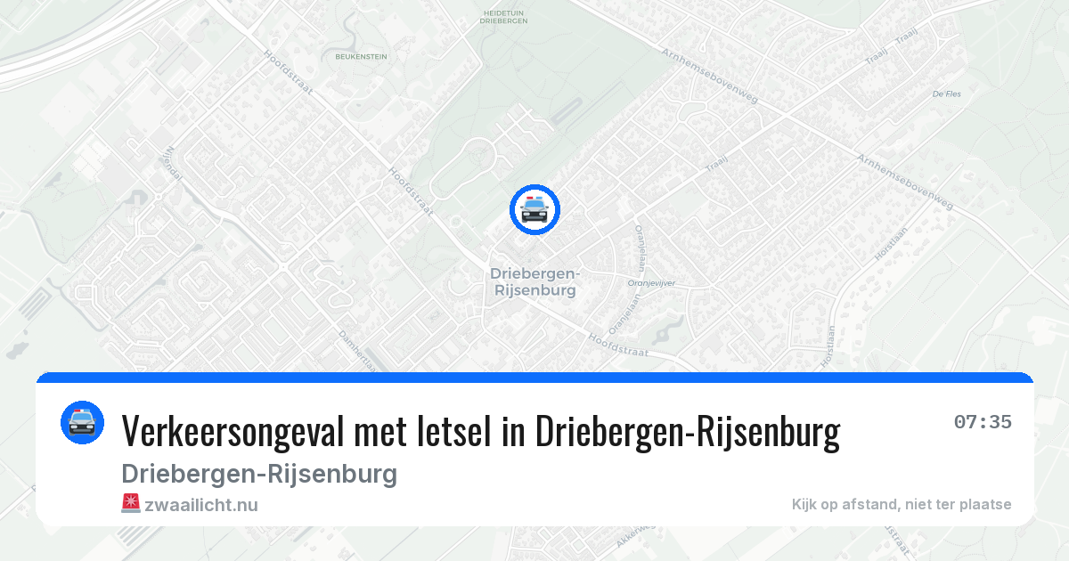 Verkeersongeval met letsel in Driebergen-Rijsenburg — 6 mei 2026