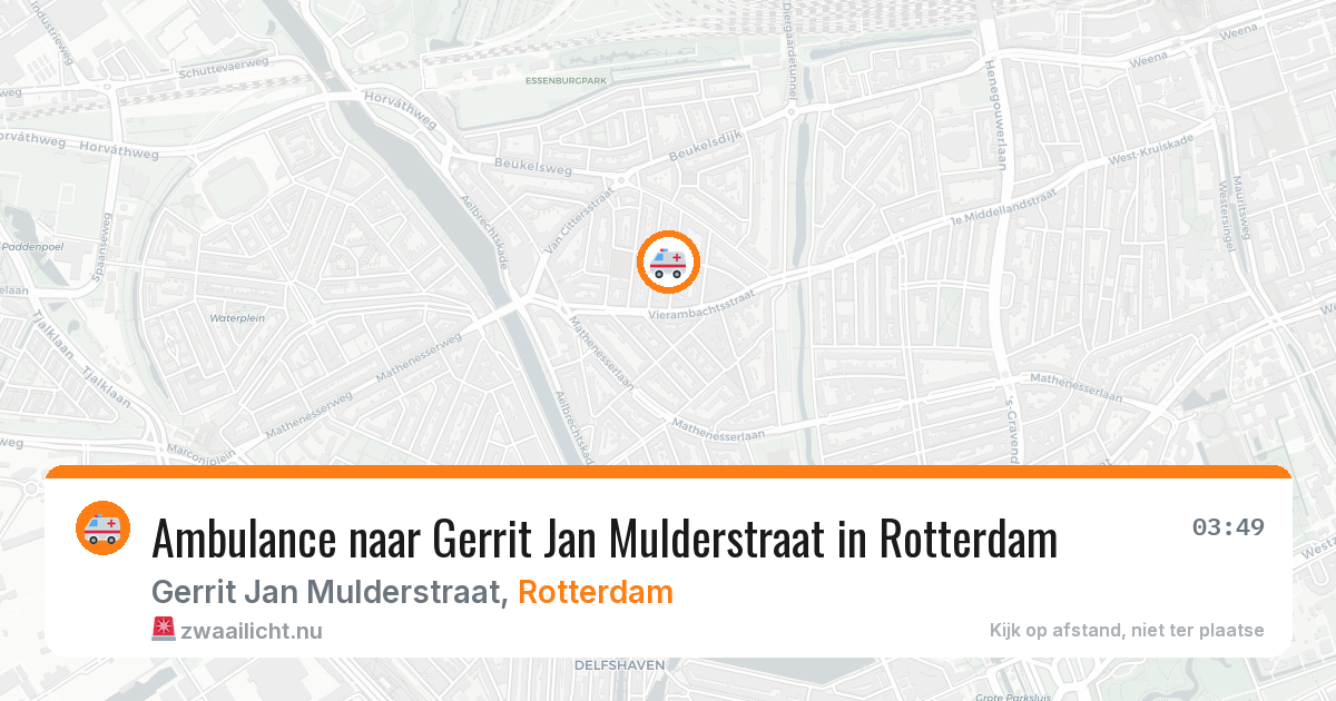 Ambulance naar Gerrit Jan Mulderstraat in Rotterdam — 29 mei 2026