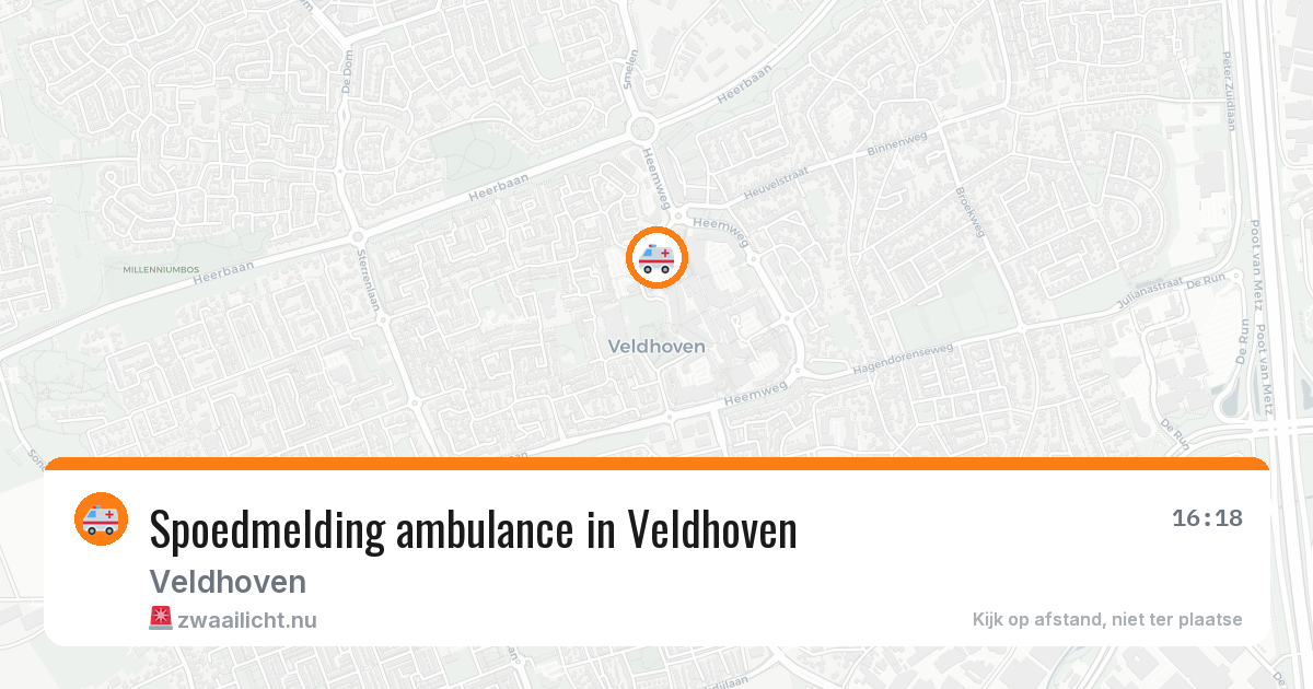 Spoedmelding ambulance in Veldhoven — 13 jul 2026