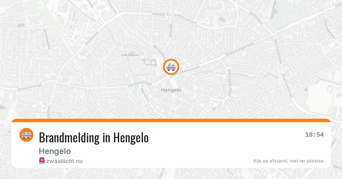 Brandmelding in Hengelo — 17 jul 2026
