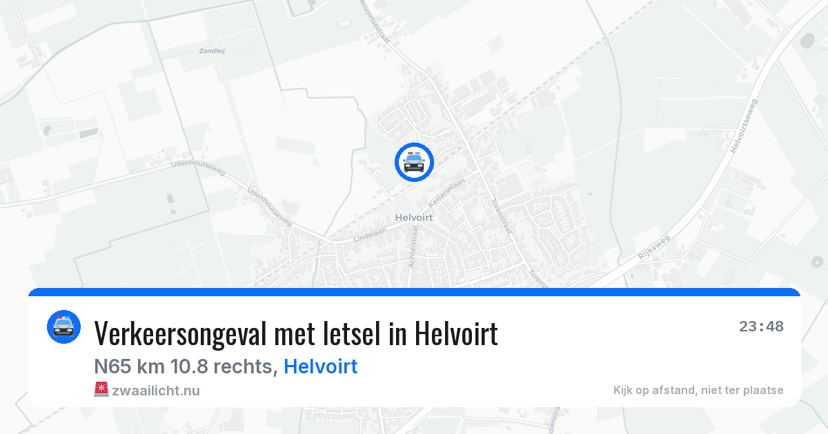 Verkeersongeval met letsel in Helvoirt — 19 jan 2026