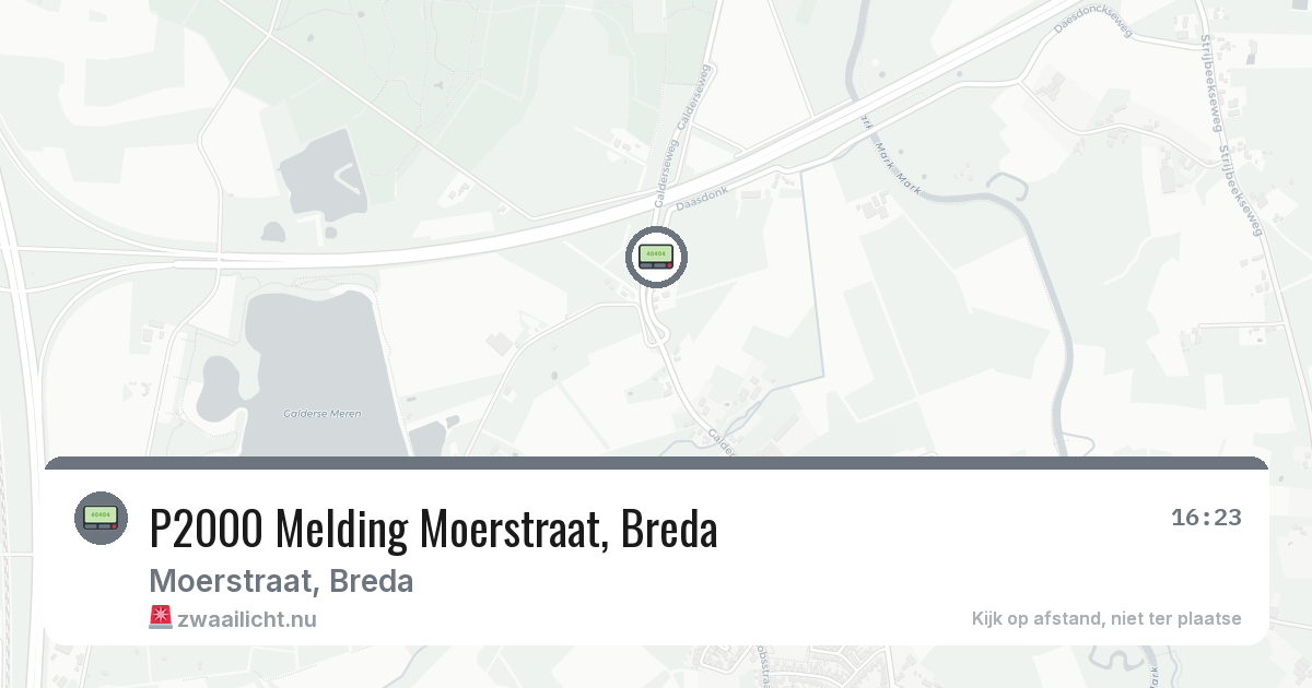 P2000 Melding Moerstraat, Breda — 24 jul 2026