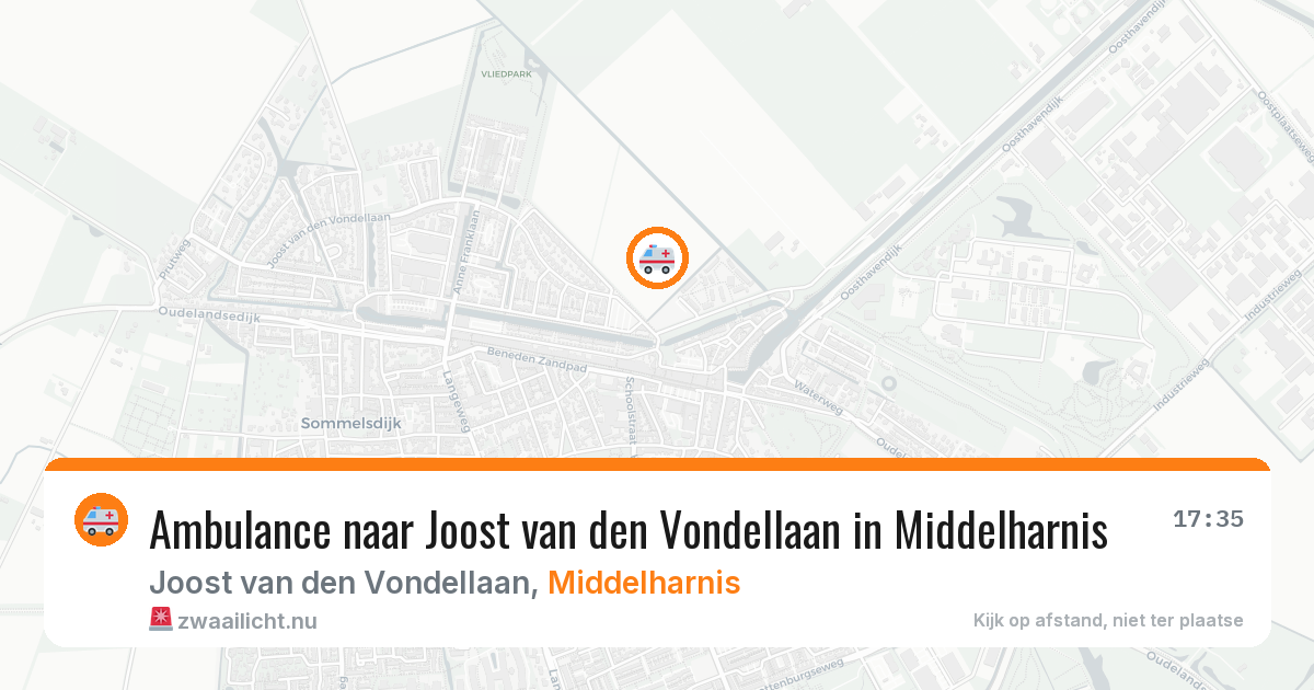 Ambulance naar Joost van den Vondellaan in Middelharnis — 19 mei 2026