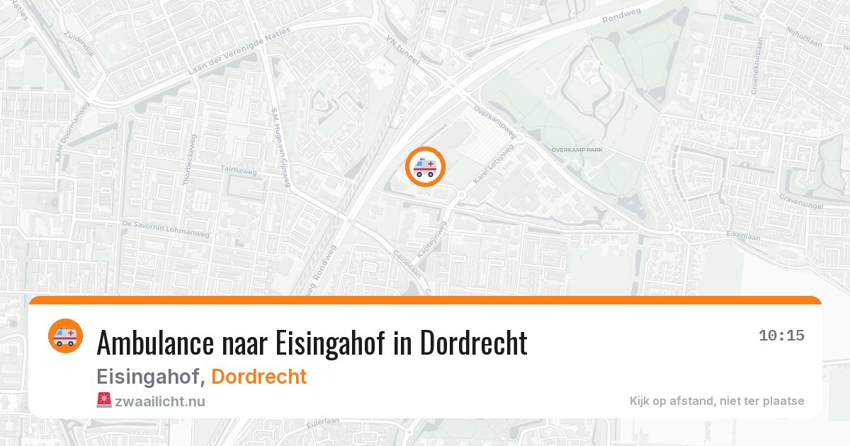 Ambulance naar Eisingahof in Dordrecht — 3 jun 2026
