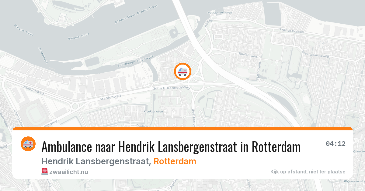 Ambulance naar Hendrik Lansbergenstraat in Rotterdam — 26 mrt 2026