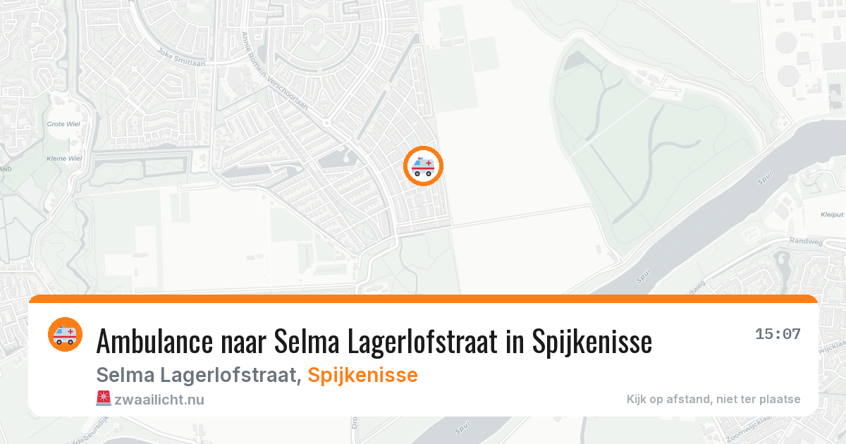Ambulance naar Selma Lagerlofstraat in Spijkenisse — 2 jun 2026