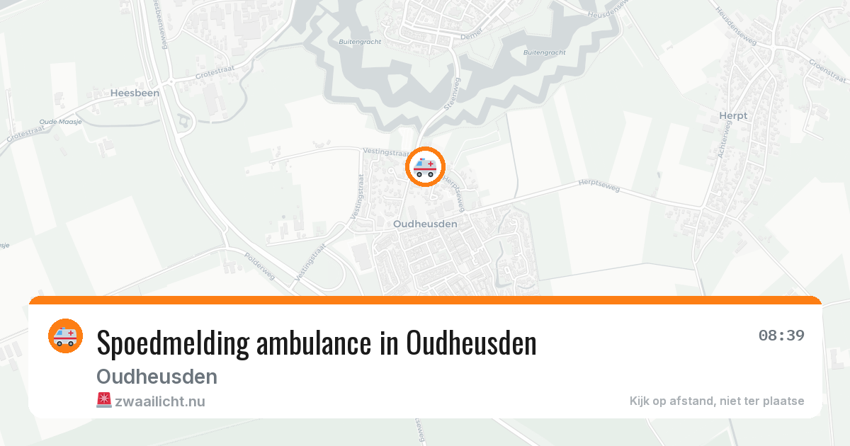 Spoedmelding ambulance in Oudheusden — 15 jul 2026