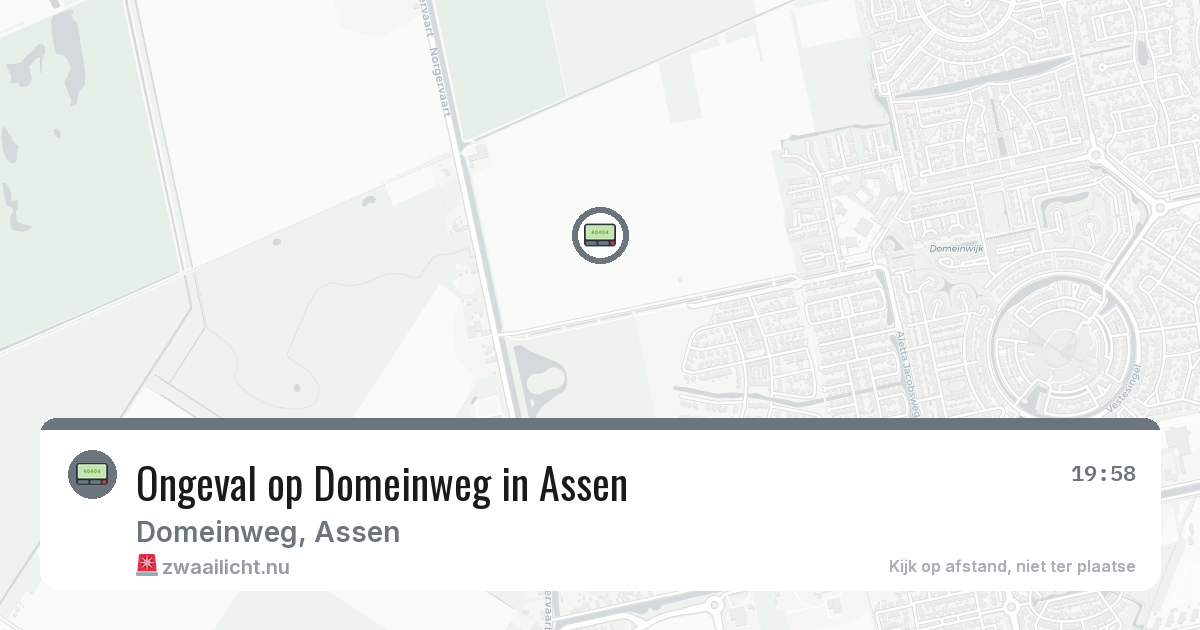 Ongeval op Domeinweg in Assen — 12 feb 2026