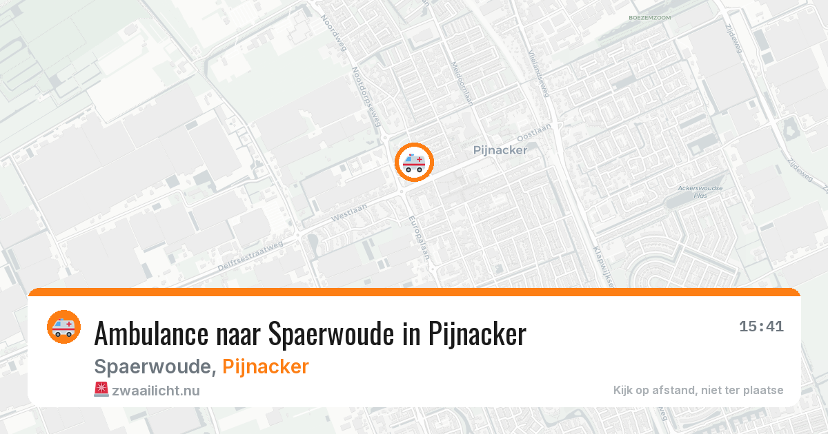 Ambulance naar Spaerwoude in Pijnacker — 24 mrt 2026