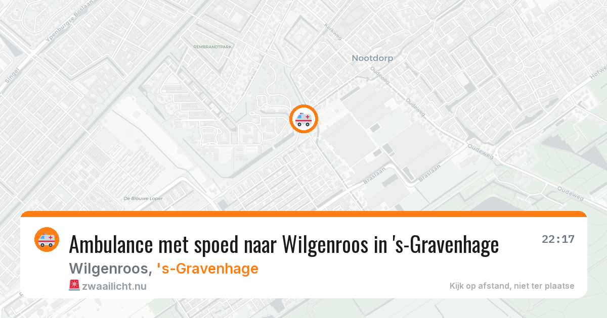 Ambulance met spoed naar Wilgenroos in 's-Gravenhage — 15 jul 2026