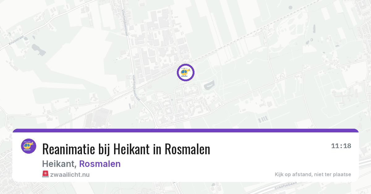 Reanimatie bij Heikant in Rosmalen — 26 jul 2026