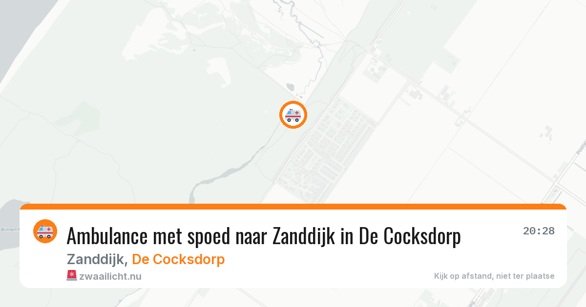 Ambulance met spoed naar Zanddijk in De Cocksdorp — 10 jul 2026