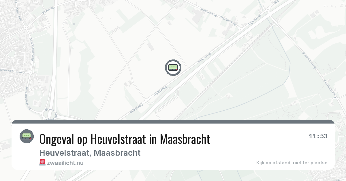 Ongeval op Heuvelstraat in Maasbracht — 13 mei 2026