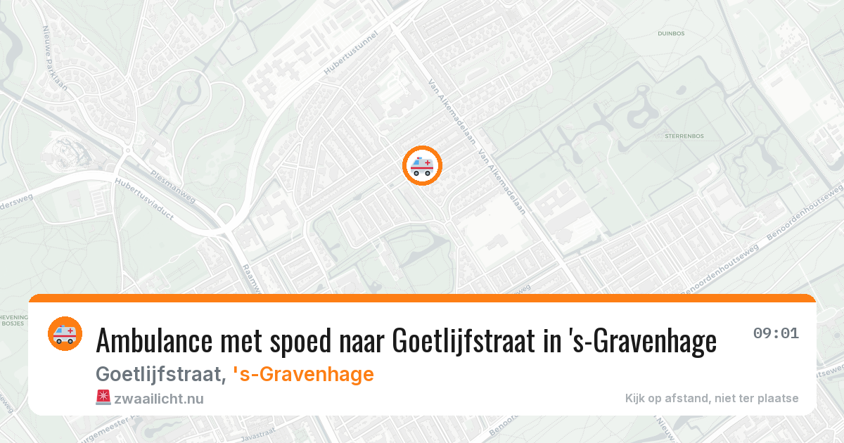 Ambulance met spoed naar Goetlijfstraat in 's-Gravenhage — 25 feb 2026