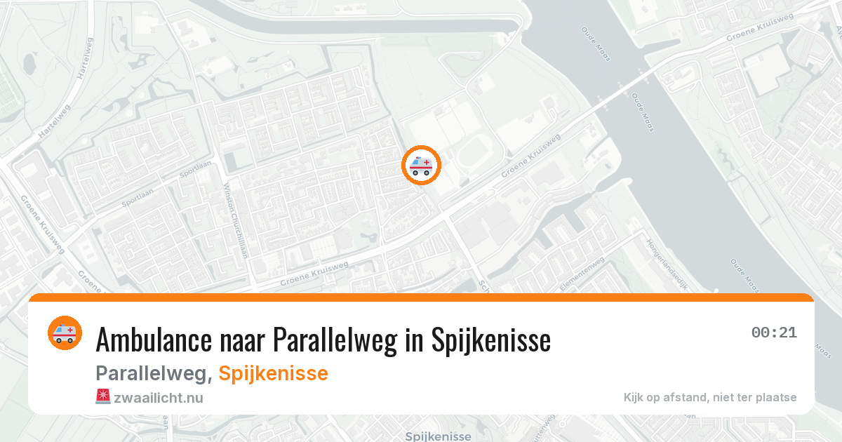Ambulance naar Parallelweg in Spijkenisse — 19 jul 2026