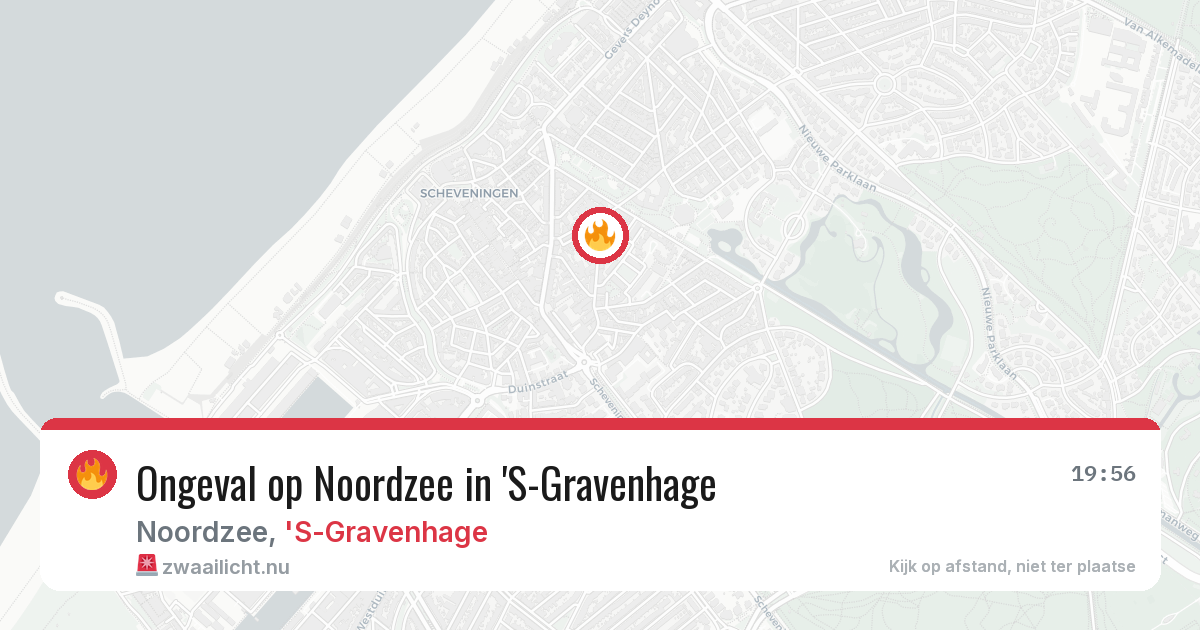 Ongeval op Noordzee in 'S-Gravenhage — 4 apr 2026