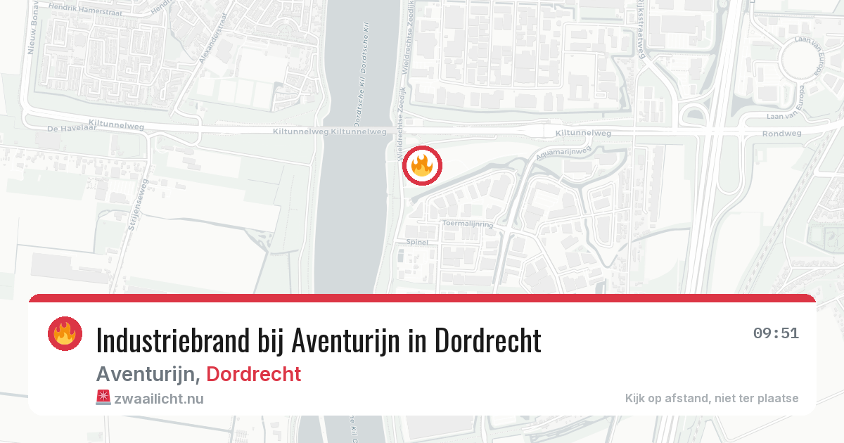 Industriebrand bij Aventurijn in Dordrecht — 7 mei 2026
