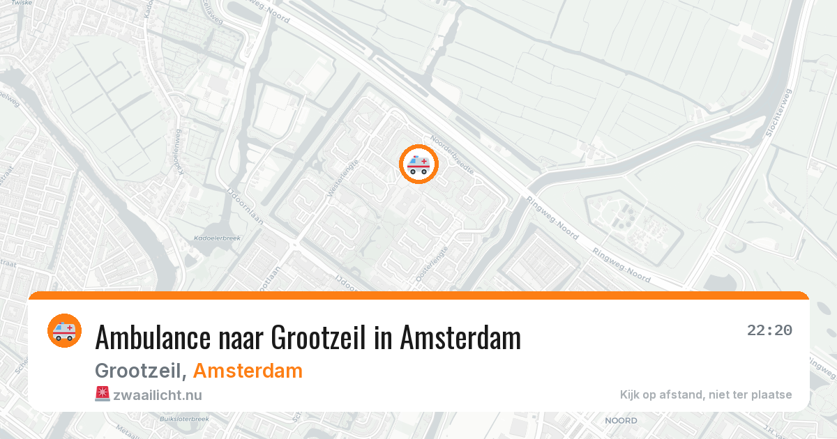 Ambulance naar Grootzeil in Amsterdam — 17 jul 2026