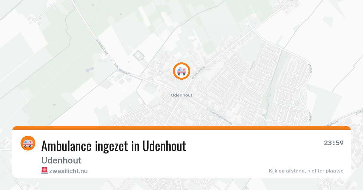 Ambulance ingezet in Udenhout — 5 jul 2026