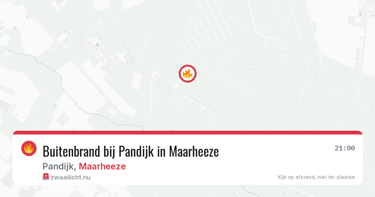 Buitenbrand bij Pandijk in Maarheeze — 24 jul 2026