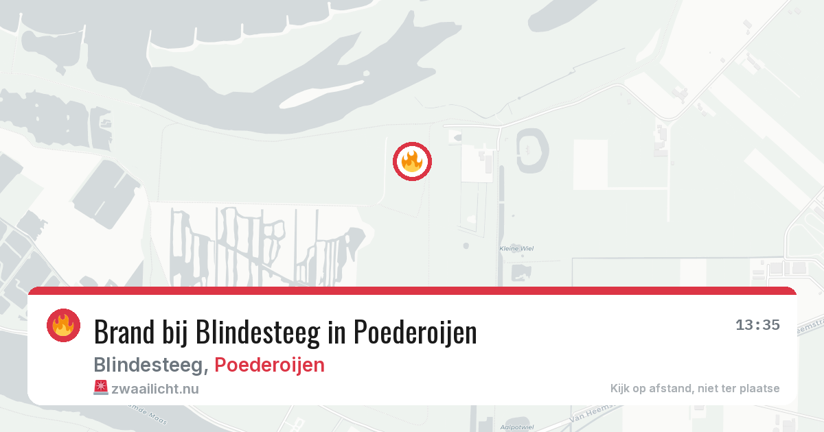 Brand bij Blindesteeg in Poederoijen — 28 apr 2026