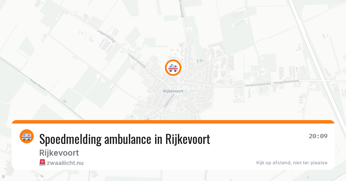 Spoedmelding ambulance in Rijkevoort — 3 jul 2026