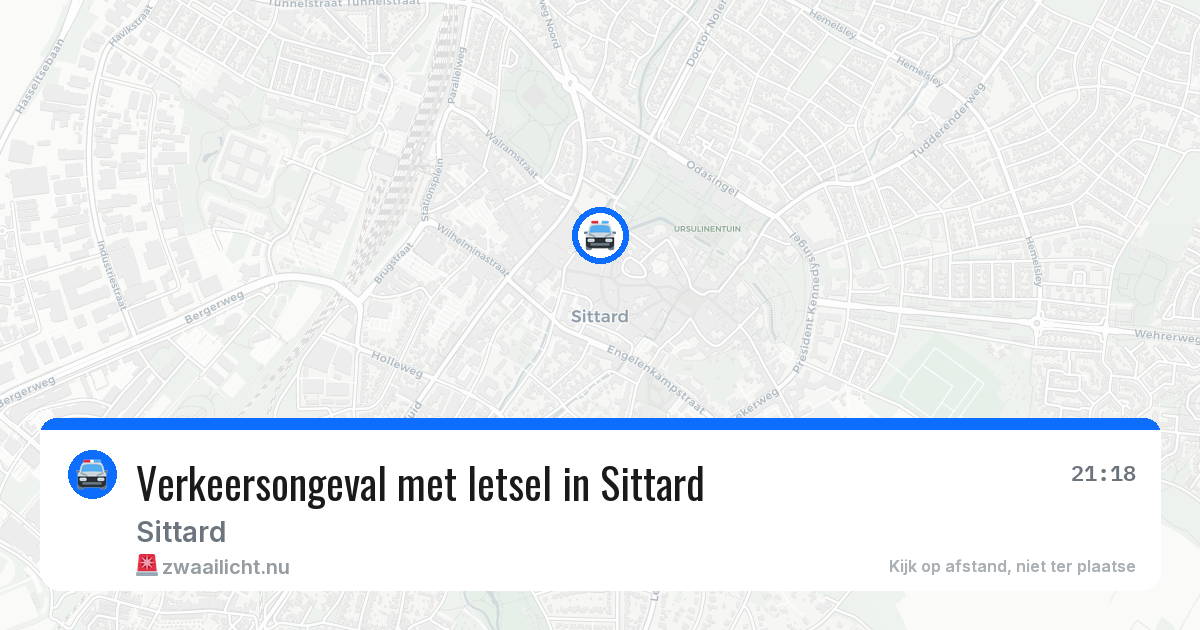 Verkeersongeval met letsel in Sittard — 4 jun 2026