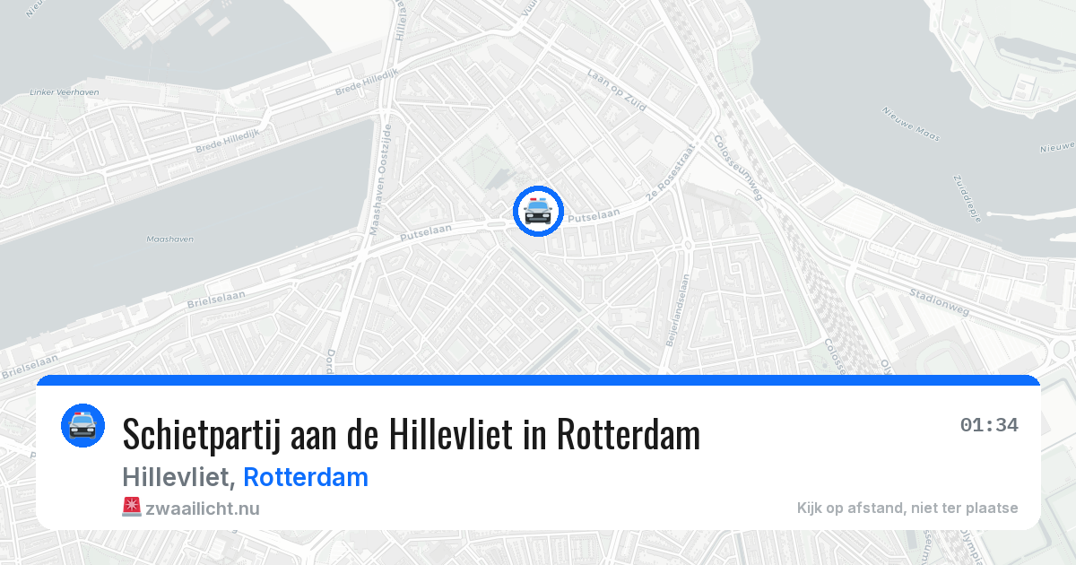 Schietpartij aan de Hillevliet in Rotterdam — 8 mei 2026
