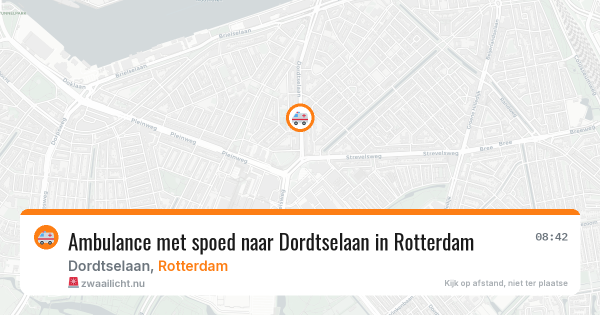 Ambulance met spoed naar Dordtselaan in Rotterdam — 19 mei 2026