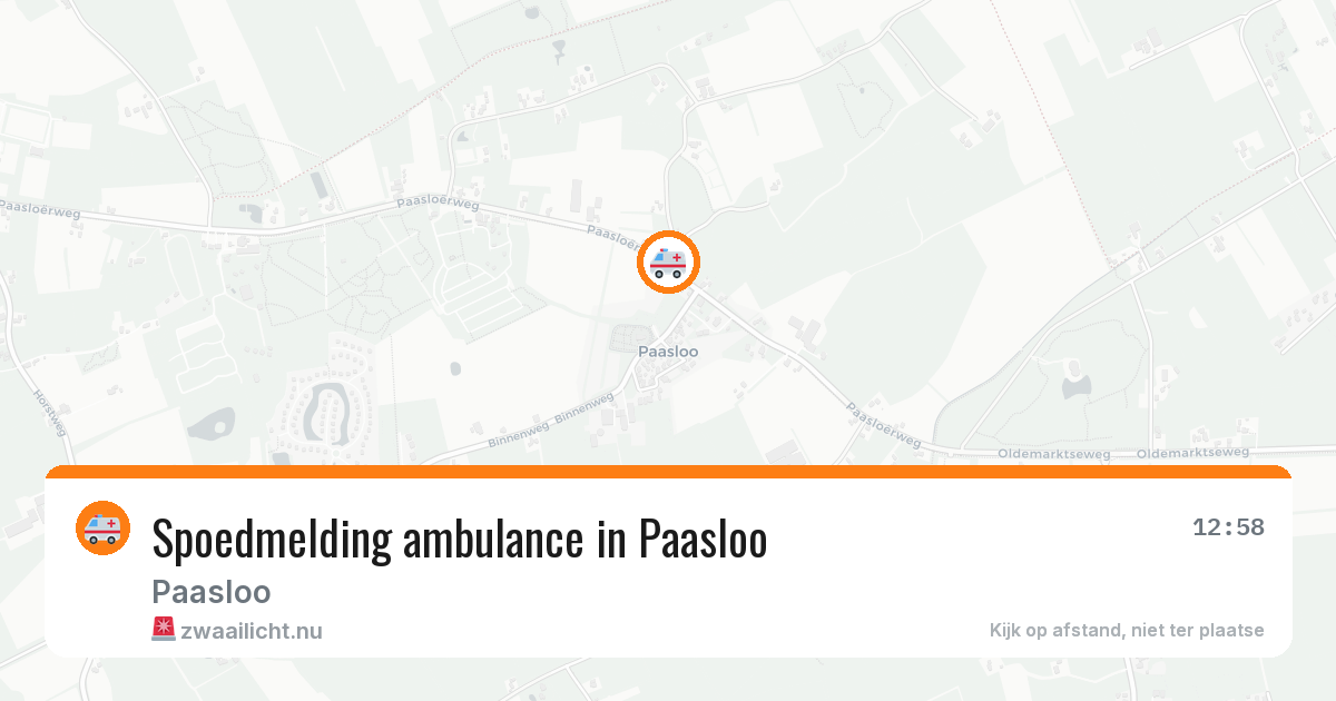 Spoedmelding ambulance in Paasloo — 4 apr 2026