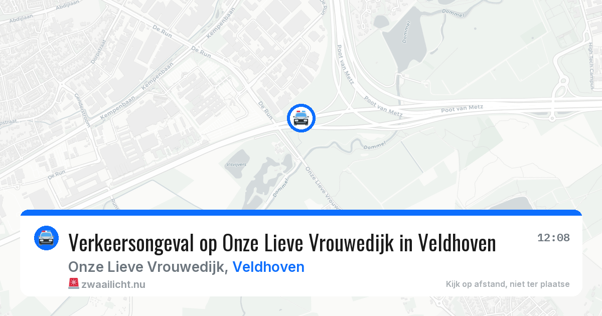 Verkeersongeval op Onze Lieve Vrouwedijk in Veldhoven — 14 mei 2026