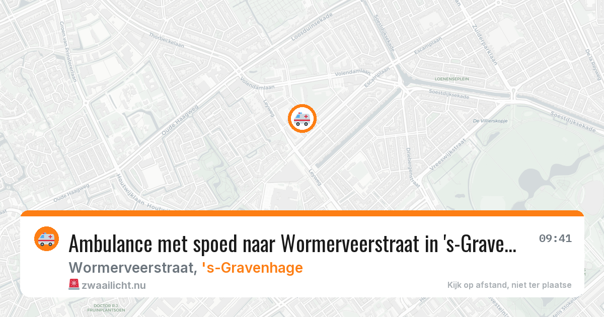 Ambulance met spoed naar Wormerveerstraat in 's-Gravenhage — 21 jul 2026
