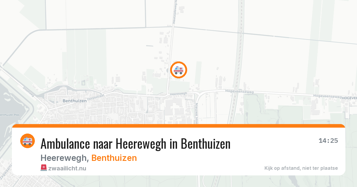Ambulance naar Heerewegh in Benthuizen — 11 jul 2026