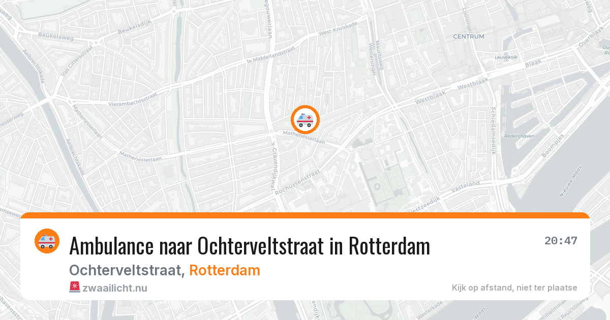 Ambulance naar Ochterveltstraat in Rotterdam — 5 apr 2026