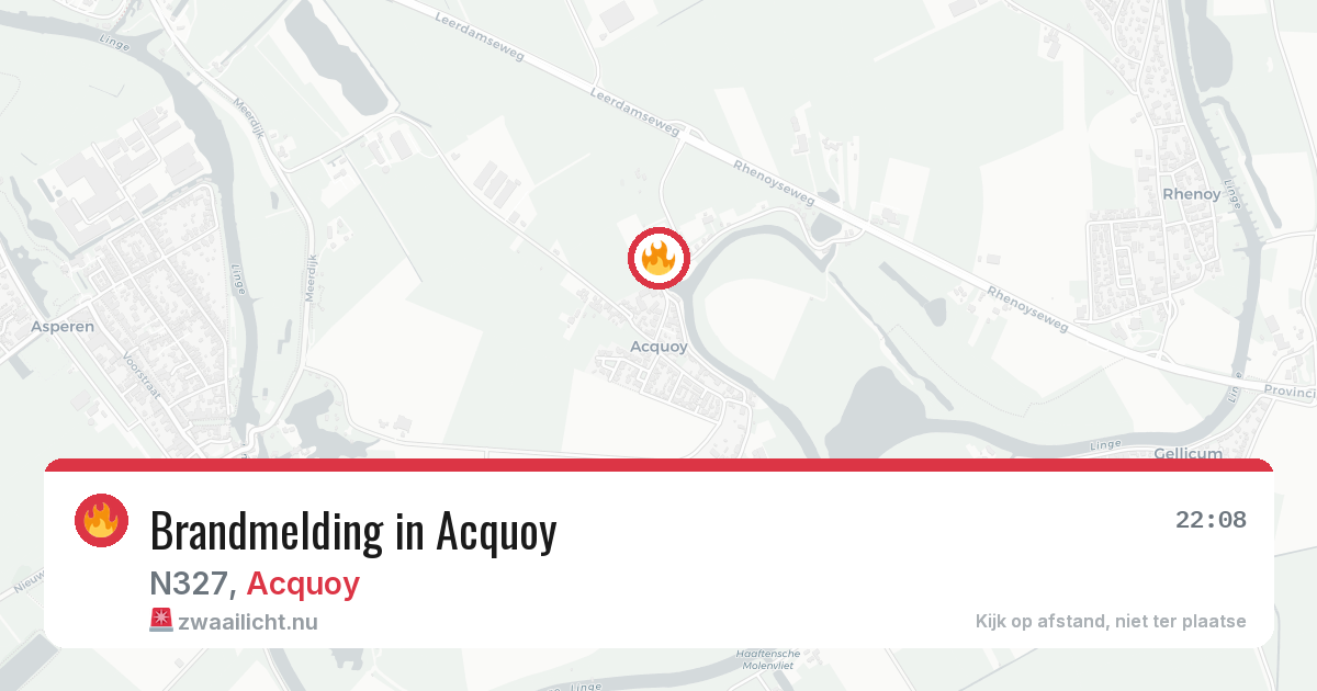 Brandmelding in Acquoy — 19 jun 2026