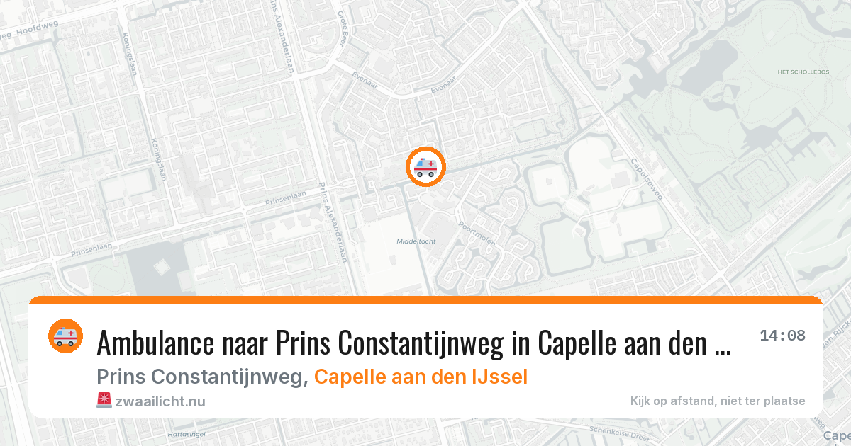 Ambulance naar Prins Constantijnweg in Capelle aan den IJssel — 25 apr 2026