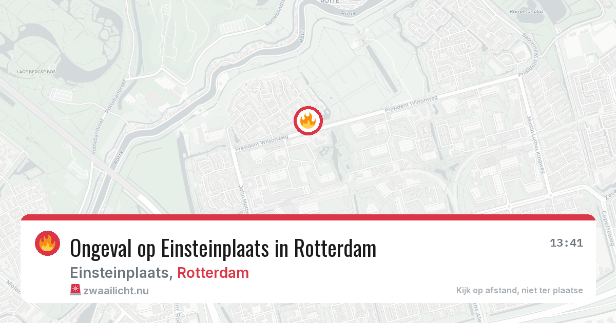 Ongeval op Einsteinplaats in Rotterdam — 21 mrt 2026