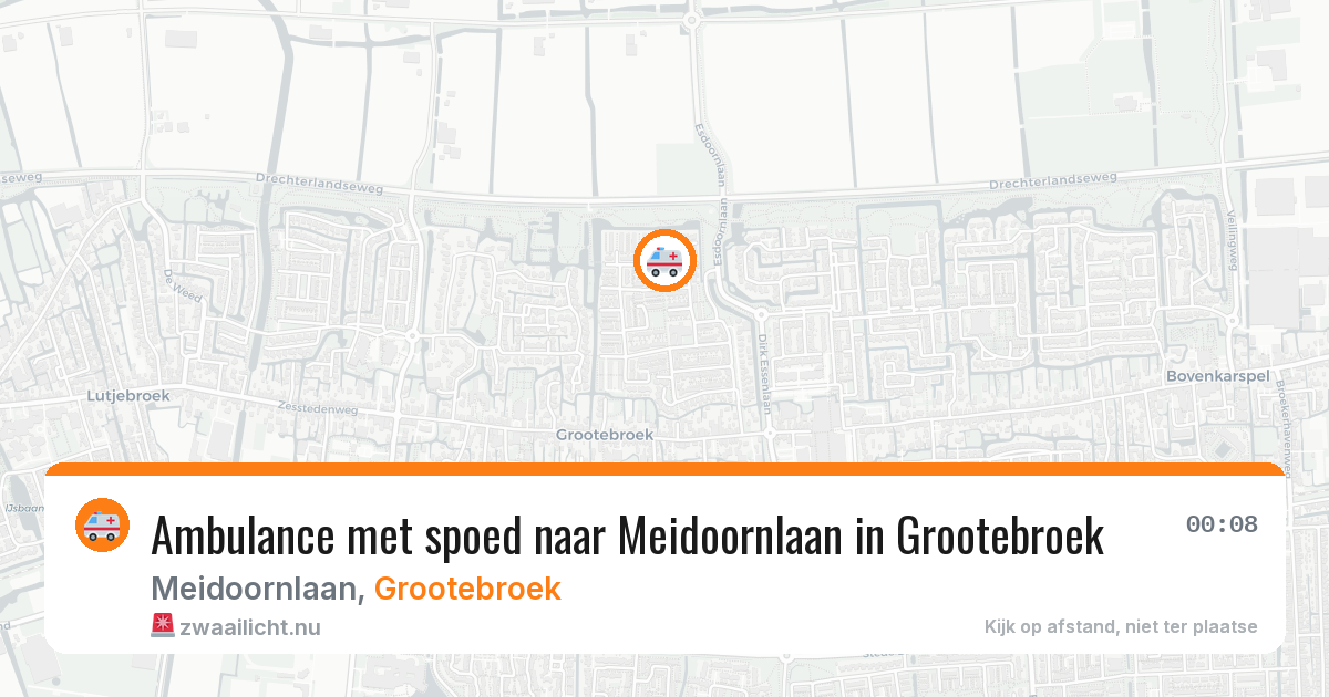 Ambulance met spoed naar Meidoornlaan in Grootebroek — 3 apr 2026