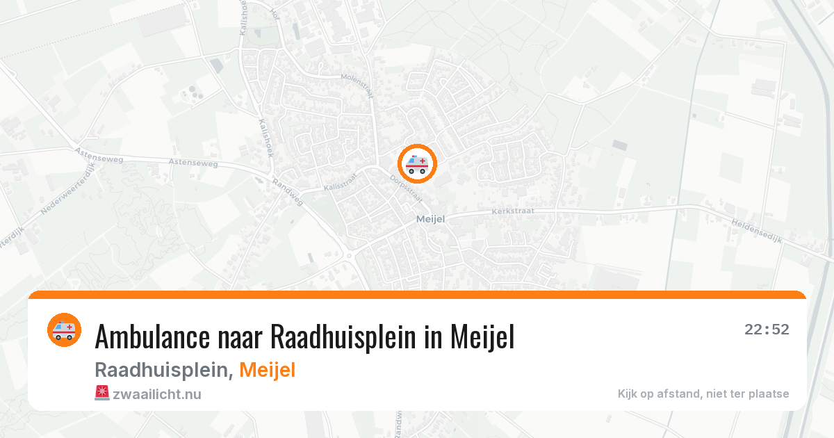 Ambulance naar Raadhuisplein in Meijel — 13 jul 2026