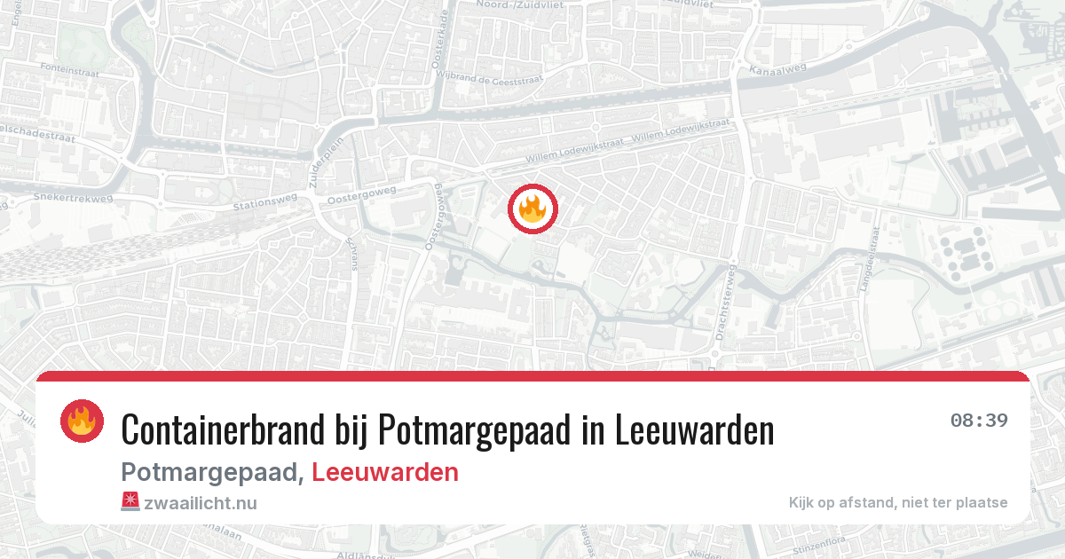 Containerbrand bij Potmargepaad in Leeuwarden — 24 jul 2026