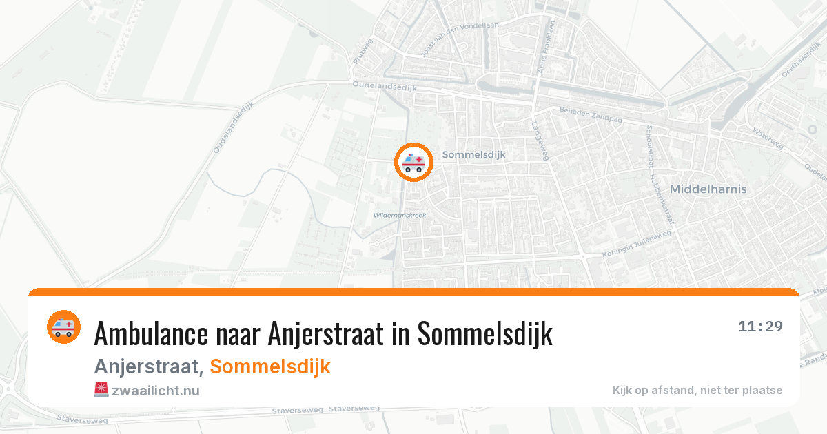 Ambulance naar Anjerstraat in Sommelsdijk — 15 jul 2026