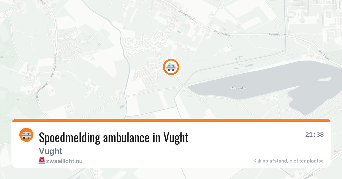 Spoedmelding ambulance in Vught — 10 jul 2026