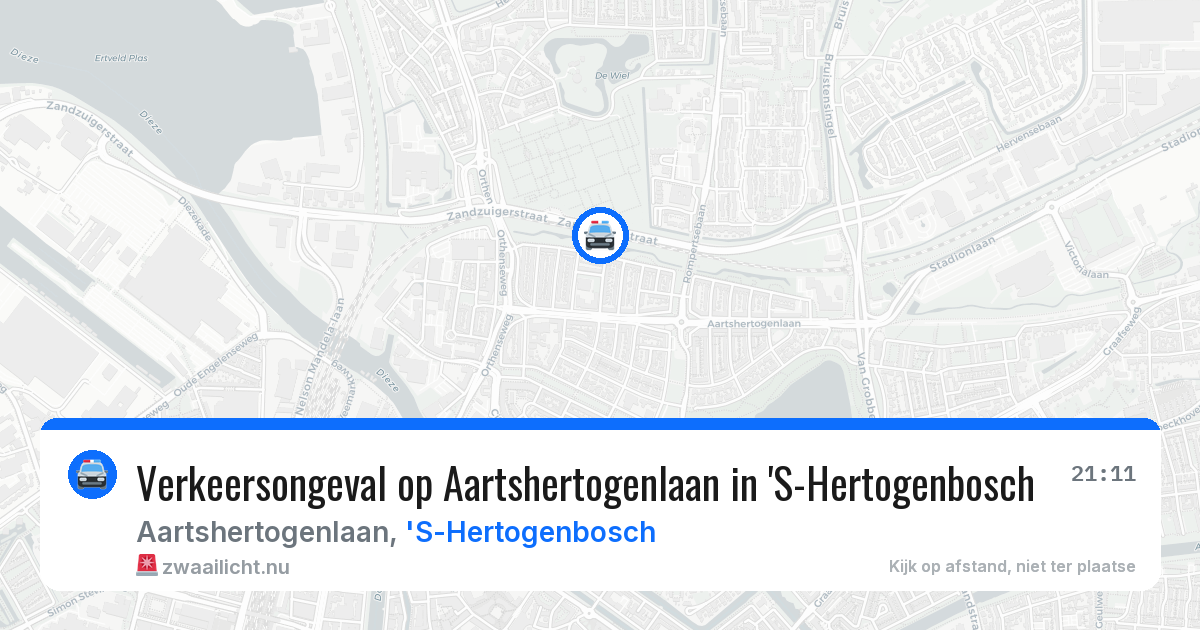 Verkeersongeval op Aartshertogenlaan in 'S-Hertogenbosch — 11 apr 2026