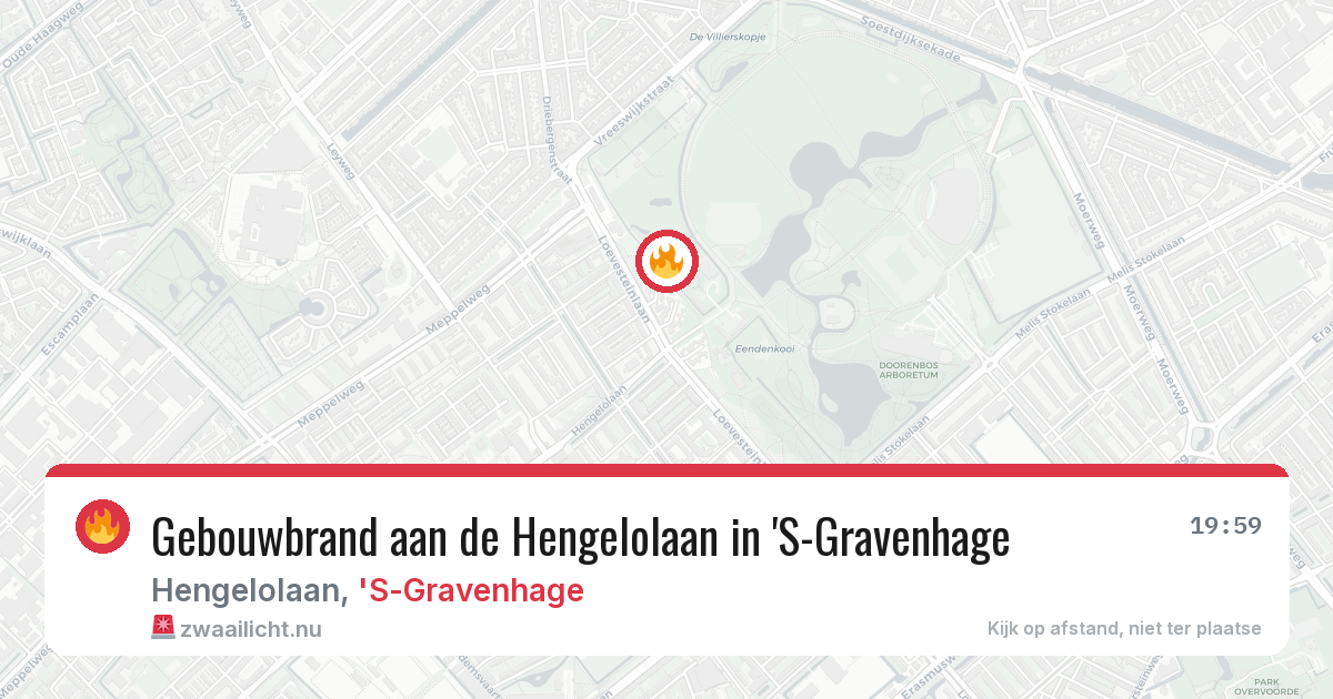Gebouwbrand aan de Hengelolaan in 'S-Gravenhage — 11 apr 2026